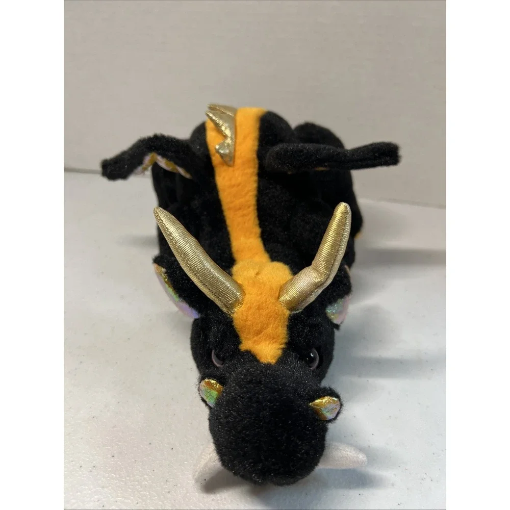 Webkinz Ganz Black Lava Dragon Plush NO CODE Stuffed Animal Toy HM463